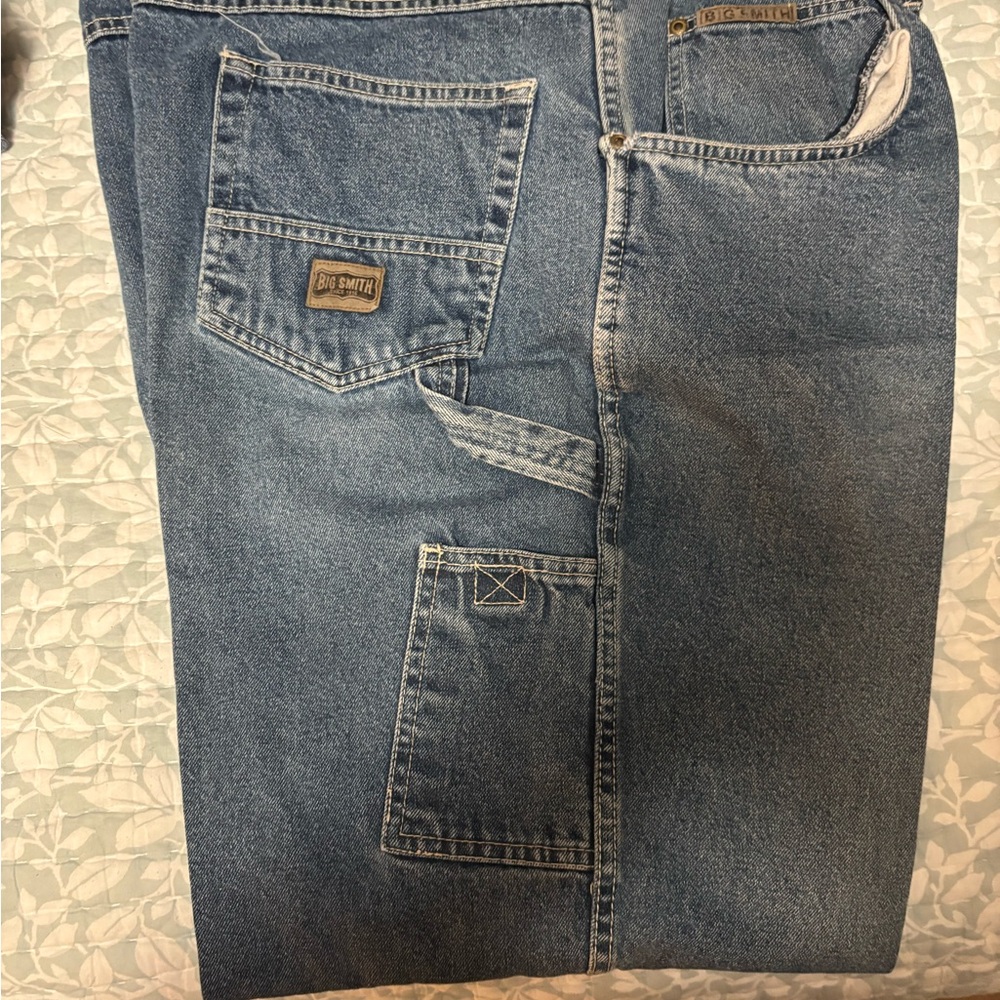 BIG SMITH Men's Blue Carpenter Jeans 42x30